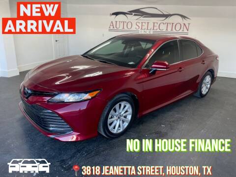 2018 Toyota Camry for sale at Auto Selection Inc. in Houston TX