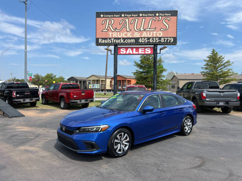 2022 Honda Civic for sale at RAUL'S TRUCK & AUTO SALES, INC in Oklahoma City OK