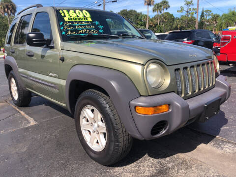 2004 Jeep Liberty for sale at RIVERSIDE MOTORCARS INC - South Lot in New Smyrna Beach FL