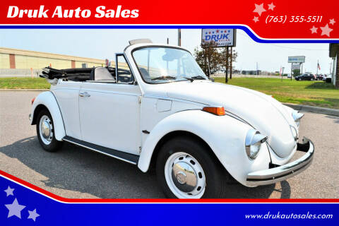 1973 Volkswagen Super Beetle for sale at Druk Auto Sales in Ramsey MN