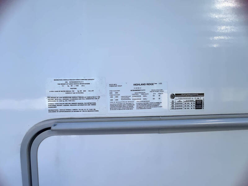 2022 Highland Ridge Open Range    275RLS