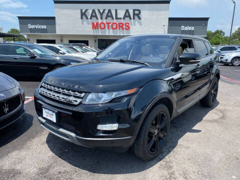 2013 Land Rover Range Rover Evoque for sale at KAYALAR MOTORS in Houston TX