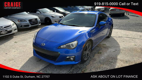 2014 Subaru BRZ for sale at CRAIGE MOTOR CO in Durham NC