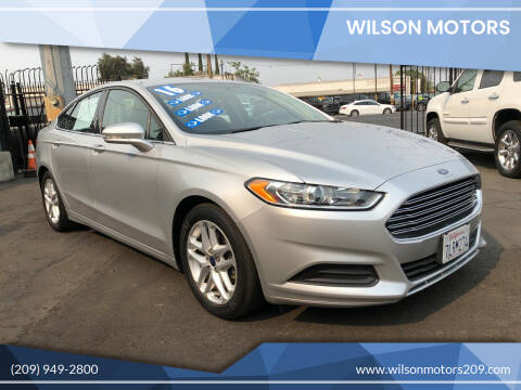 2016 Ford Fusion for sale at WILSON MOTORS in Stockton CA