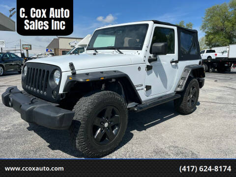 2015 Jeep Wrangler for sale at C. Cox Auto Sales Inc in Joplin MO