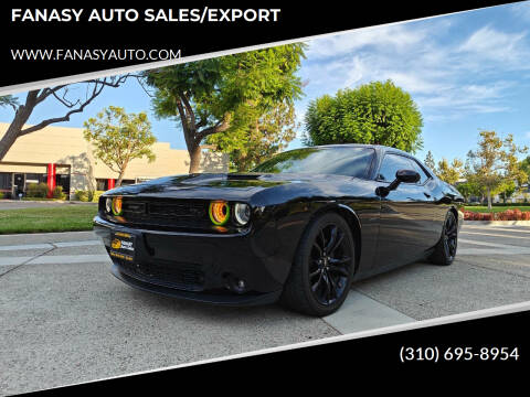 2018 Dodge Challenger for sale at FANASY AUTO SALES/EXPORT in Yorba Linda CA