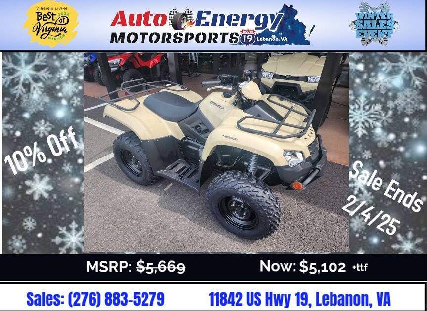 2024 KYMCO MXU 450i for sale at Auto Energy in Lebanon, VA