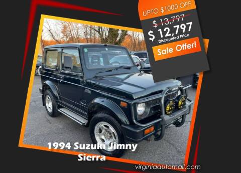 1994 Suzuki jimny for sale at Virginia Auto Mall - JDM in Woodford VA
