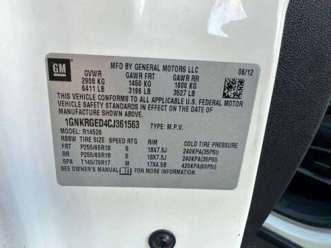 2012 Chevrolet Traverse LT