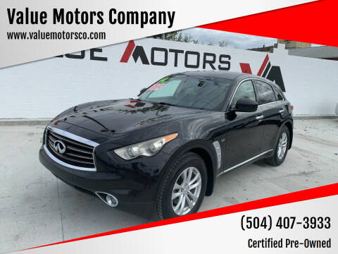 2014 Infiniti QX70 for sale at Value Motors Company in Marrero LA