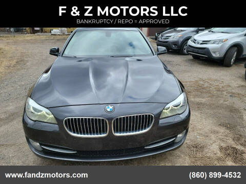 2013 BMW 5 Series for sale at F & Z MOTORS LLC in Vernon Rockville CT