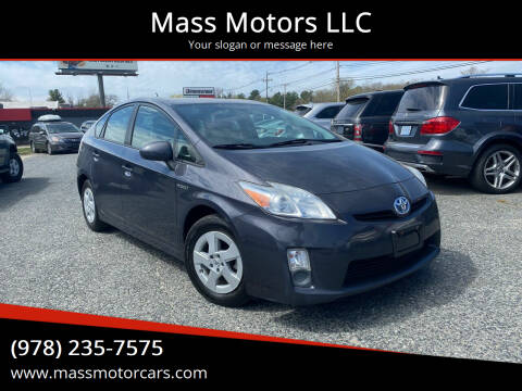 2011 Toyota Prius for sale at Mass Motors LLC in Worcester MA