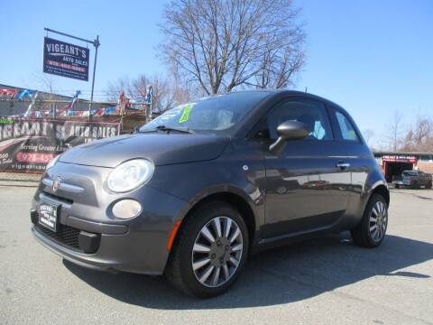 2014 FIAT 500 for sale at Vigeants Auto Sales Inc in Lowell MA