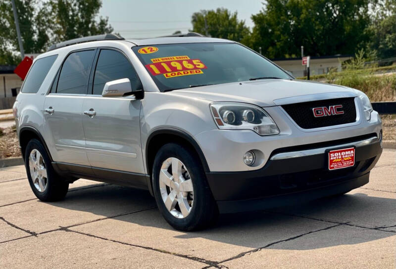 2012 GMC Acadia for sale at SOLOMA AUTO SALES in Grand Island NE