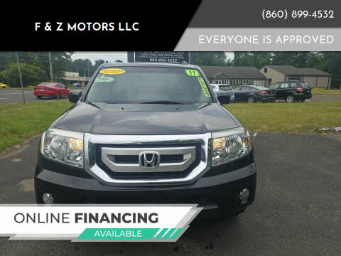 2011 Honda Pilot for sale at F & Z MOTORS LLC in Vernon Rockville CT