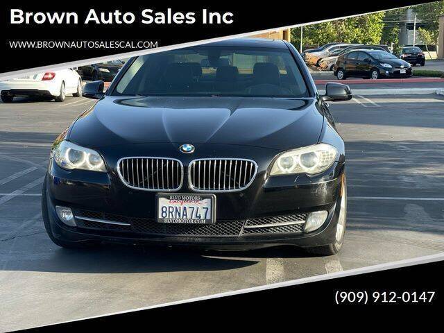 2013 BMW 5 Series for sale at Brown Auto Sales Inc in Upland CA