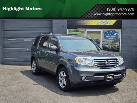 2012 Honda Pilot for sale at Highlight Motors in Linden NJ