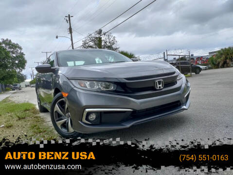 2020 Honda Civic for sale at AUTO BENZ USA in Fort Lauderdale FL