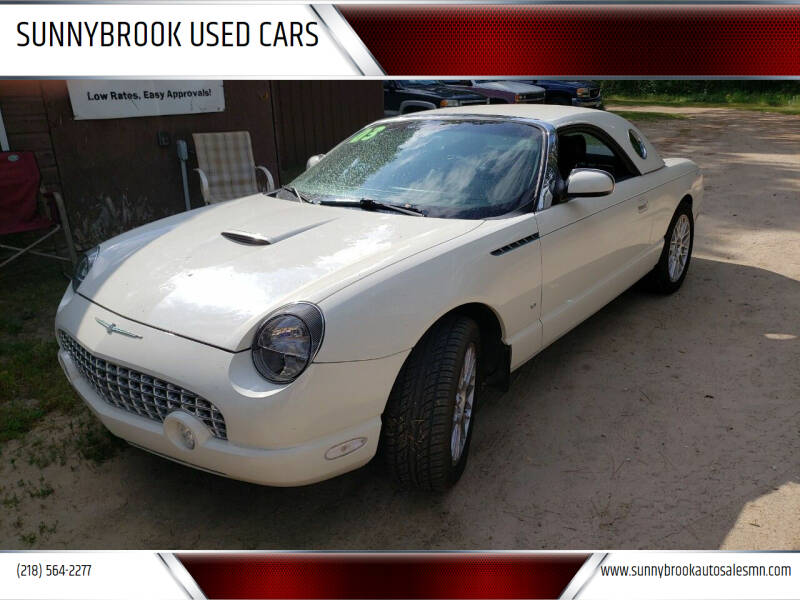 2003 Ford Thunderbird for sale at SUNNYBROOK USED CARS in Menahga MN