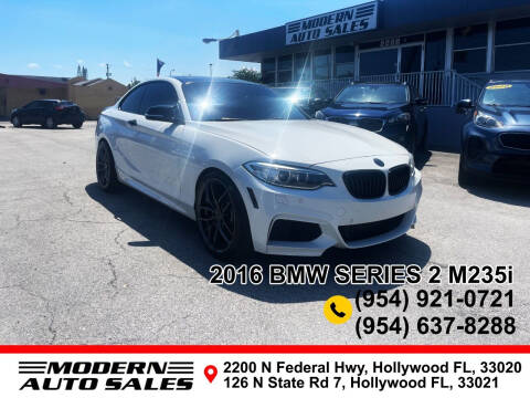 2016 BMW 2 Series for sale at Modern Auto Sales in Hollywood FL