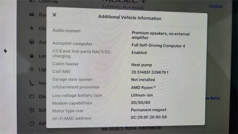 2025 Tesla Model Y Long Range