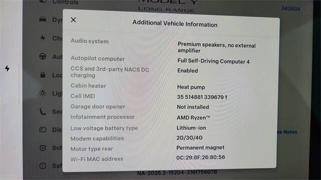 2025 Tesla Model Y Long Range