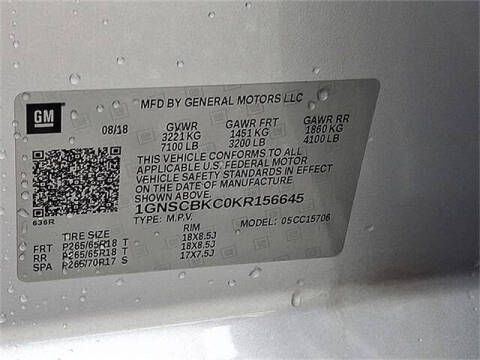 2019 Chevrolet Tahoe LT