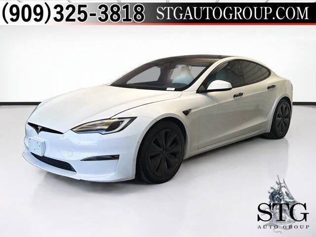 White 2022 Tesla Model S Base AWD 4dr Liftback 1