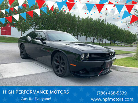 2016 Dodge Challenger for sale at HIGH PERFORMANCE MOTORS in Hollywood FL