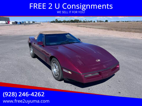 1987 Chevrolet Corvette for sale at FREE 2 U Consignments in Yuma AZ