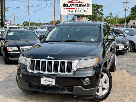 2012 Jeep Grand Cherokee for sale at Supreme Auto Sales in Chesapeake VA