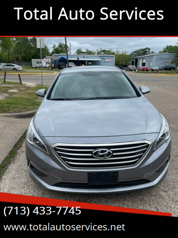 2015 Hyundai Sonata for sale at Total Auto Services in Houston TX