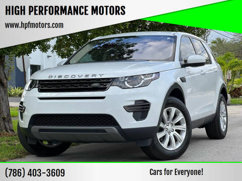 2018 Land Rover Discovery Sport for sale at HIGH PERFORMANCE MOTORS in Hollywood FL