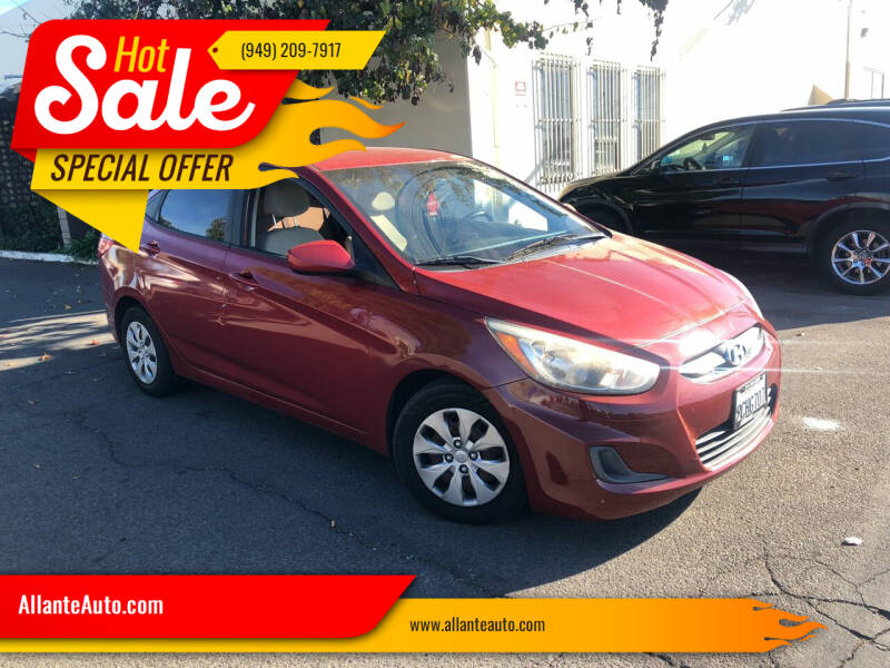 2017 Hyundai Accent for sale at AllanteAuto.com in Santa Ana CA