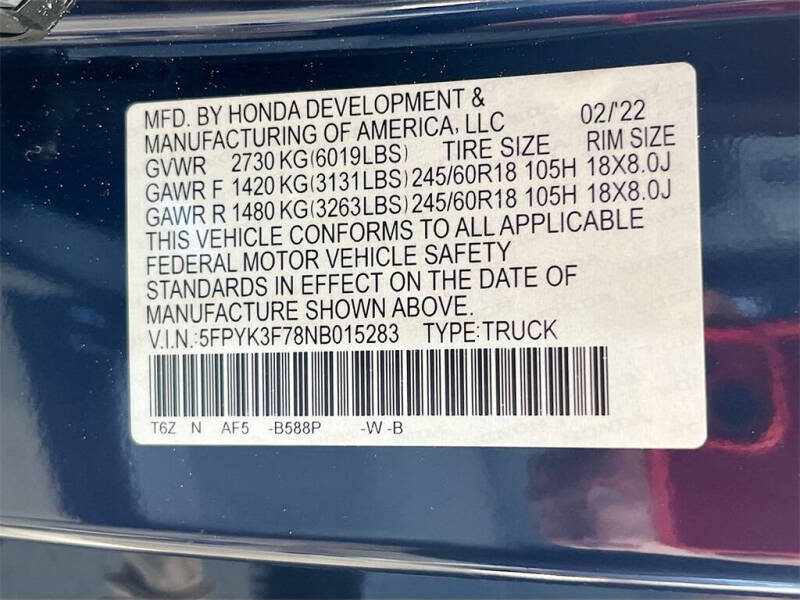 2022 Honda Ridgeline RTL-E