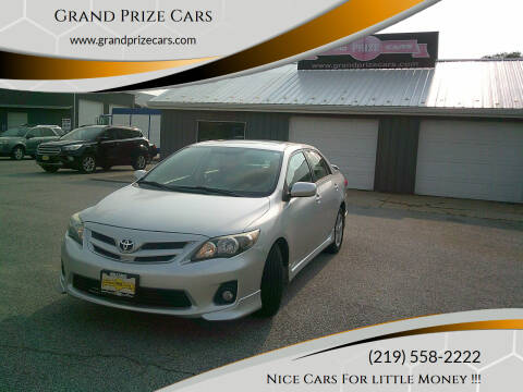 2012 Toyota Corolla for sale at Grand Prize Cars in Cedar Lake IN