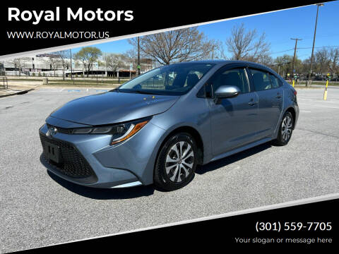 2022 Toyota Corolla Hybrid for sale at Royal Motors in Hyattsville MD
