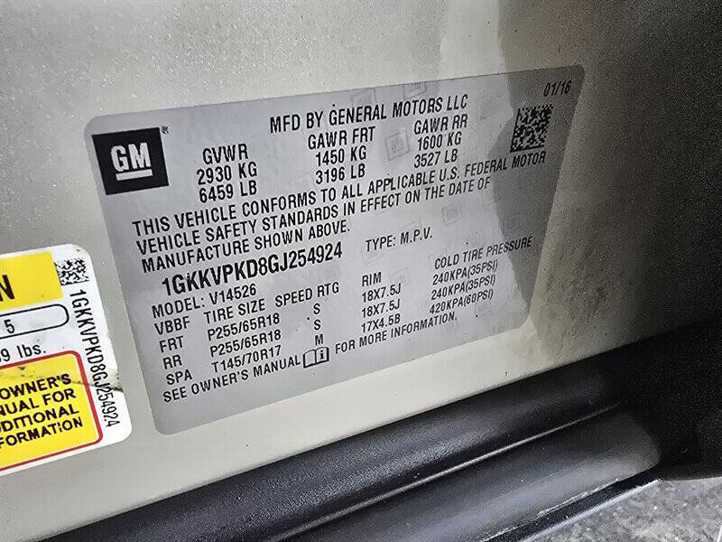 2016 GMC Acadia SLE-2