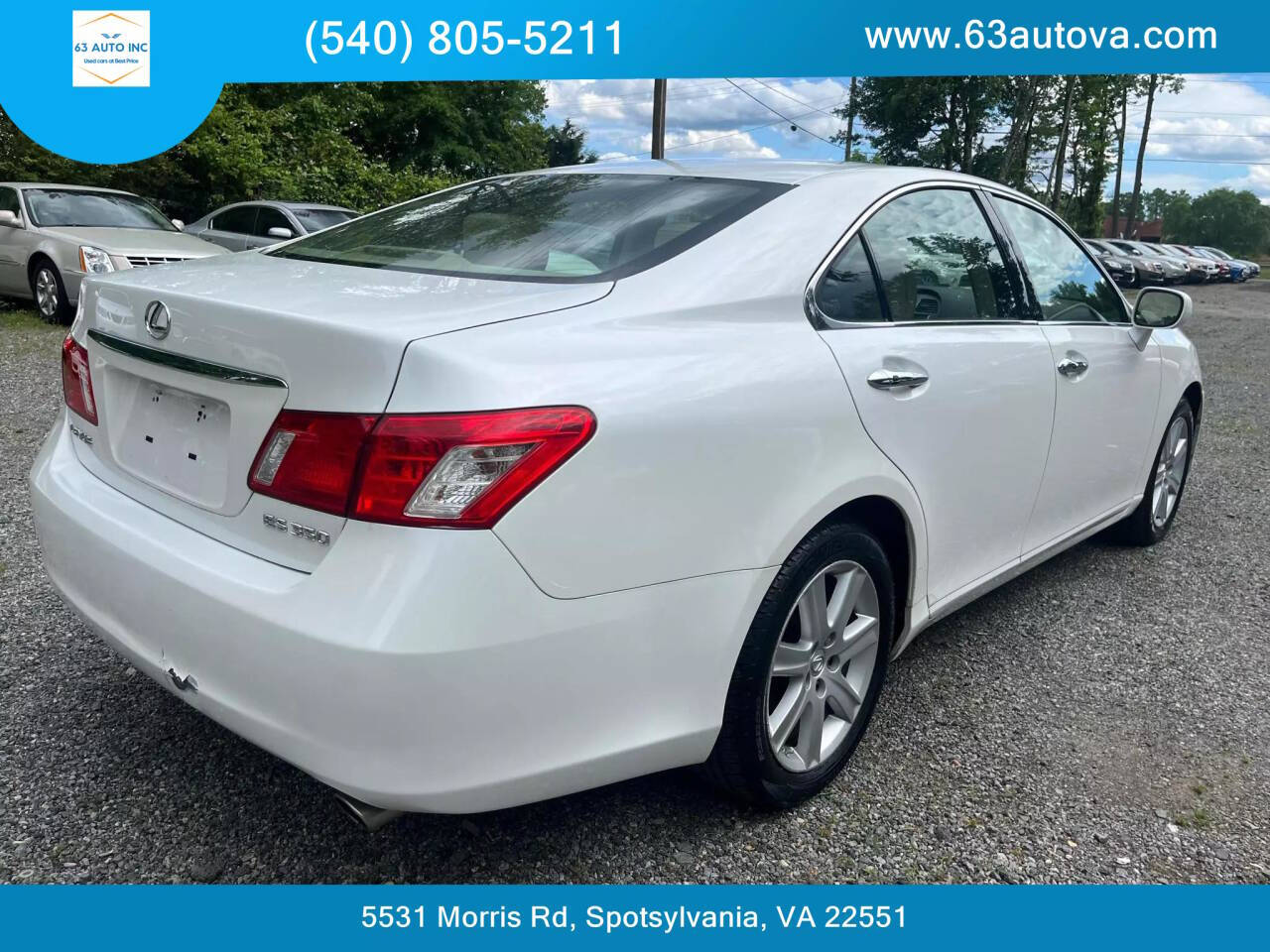 2008 Lexus ES 350 for sale at 63 Auto Inc in Spotsylvania, VA