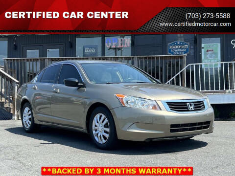 2009 Honda Accord for sale at CERTIFIED CAR CENTER in Fairfax VA