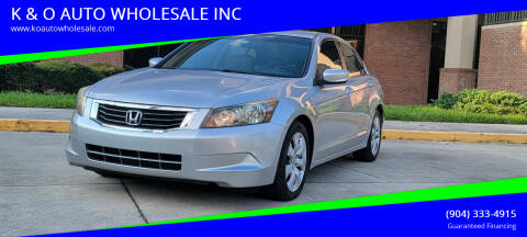 2010 Honda Accord for sale at K & O AUTO WHOLESALE INC in Jacksonville FL