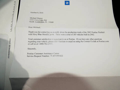 2002 Pontiac Firebird Trans Am