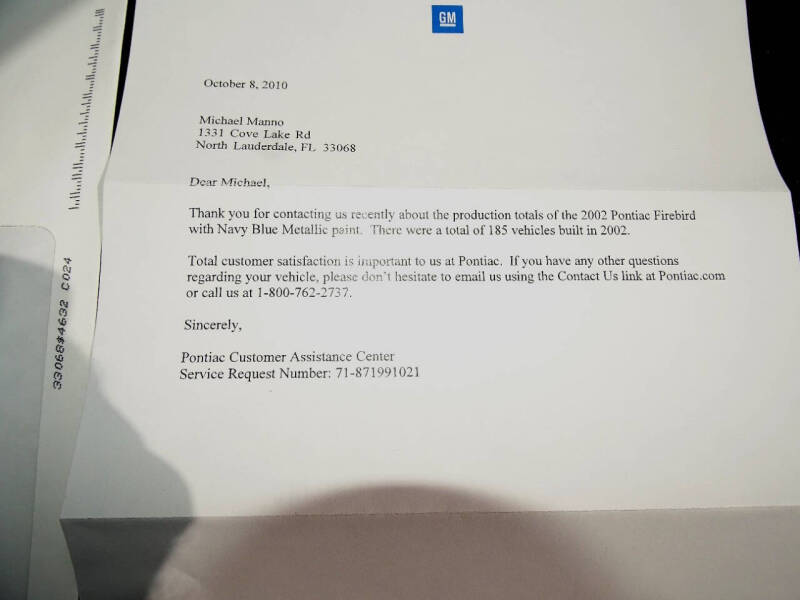 2002 Pontiac Firebird Trans Am