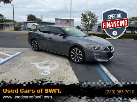 2017 Nissan Maxima for sale at Used Cars of SWFL in Fort Myers FL