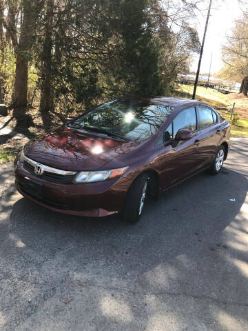 2012 Honda Civic for sale at ZZZZ & Me Inc in Charlotte NC