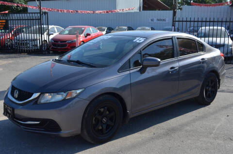 2015 Honda Civic for sale at CHEVYFORD MOTORPLEX in San Antonio TX