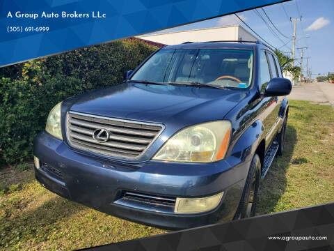 2004 Lexus GX 470 for sale at A Group Auto Brokers LLc in Opa-Locka FL
