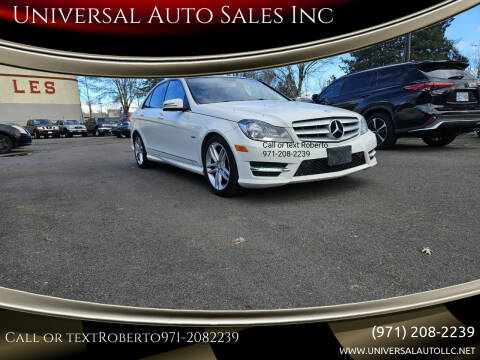 2012 Mercedes-Benz C-Class for sale at Universal Auto Sales in Salem OR