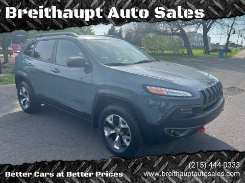 2015 Jeep Cherokee for sale at Breithaupt Auto Sales in Hatboro PA