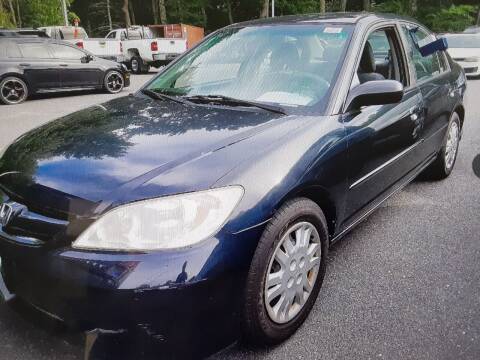 2004 Honda Civic for sale at Cappy's Automotive in Whitinsville MA